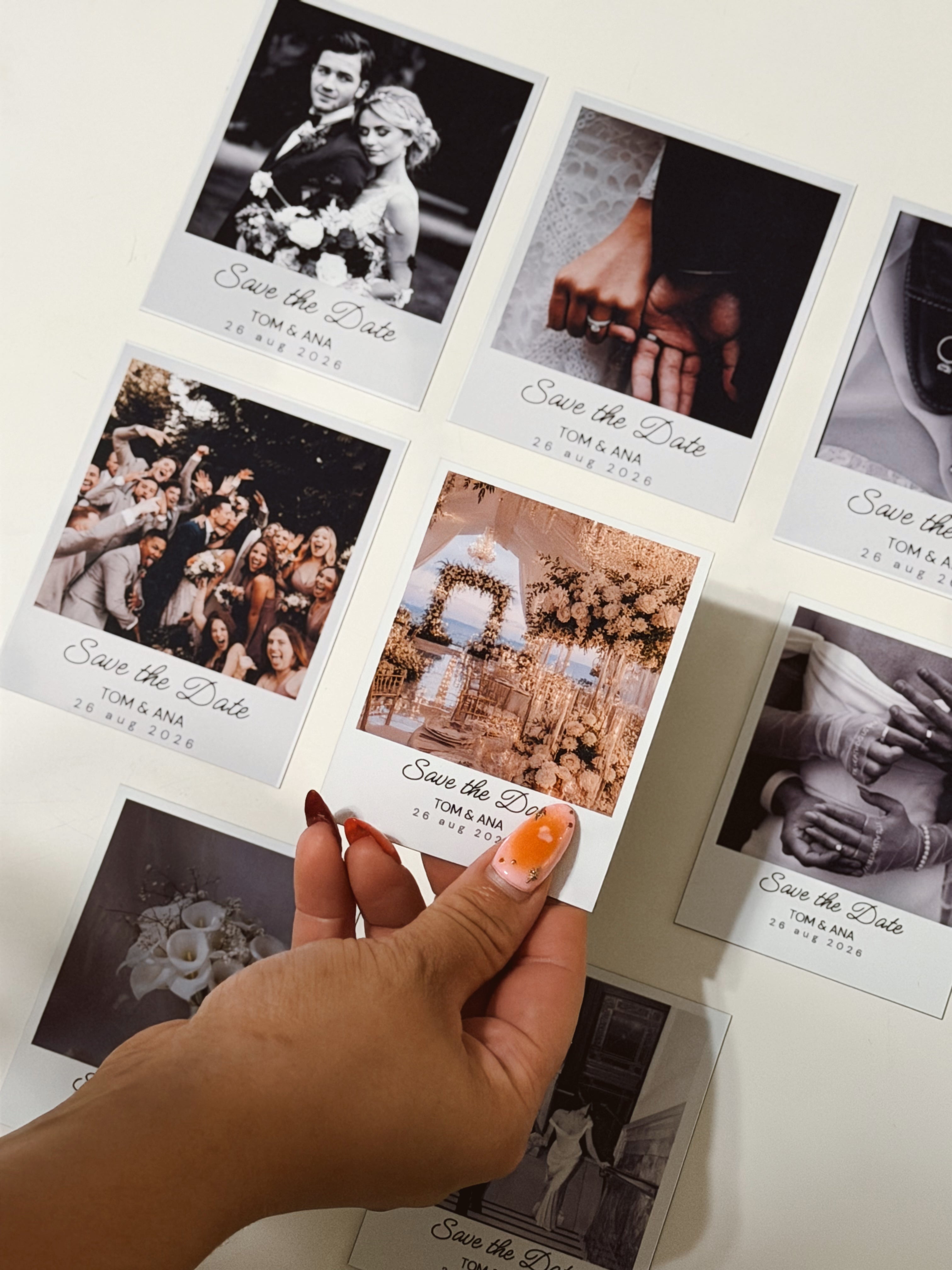Save the Date Magnets | Custom Photo Wedding Save the Date | Glossy Finish | 3 Sizes
